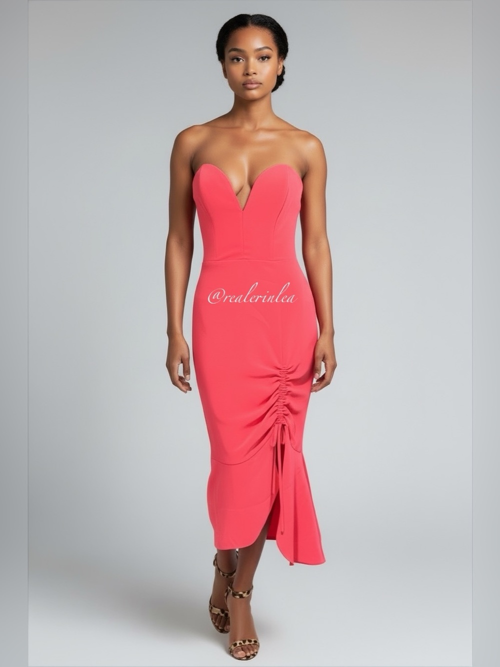 NWT Amanda Uprichard Rayna Dress Size Small Neon Orange Corset Bustier